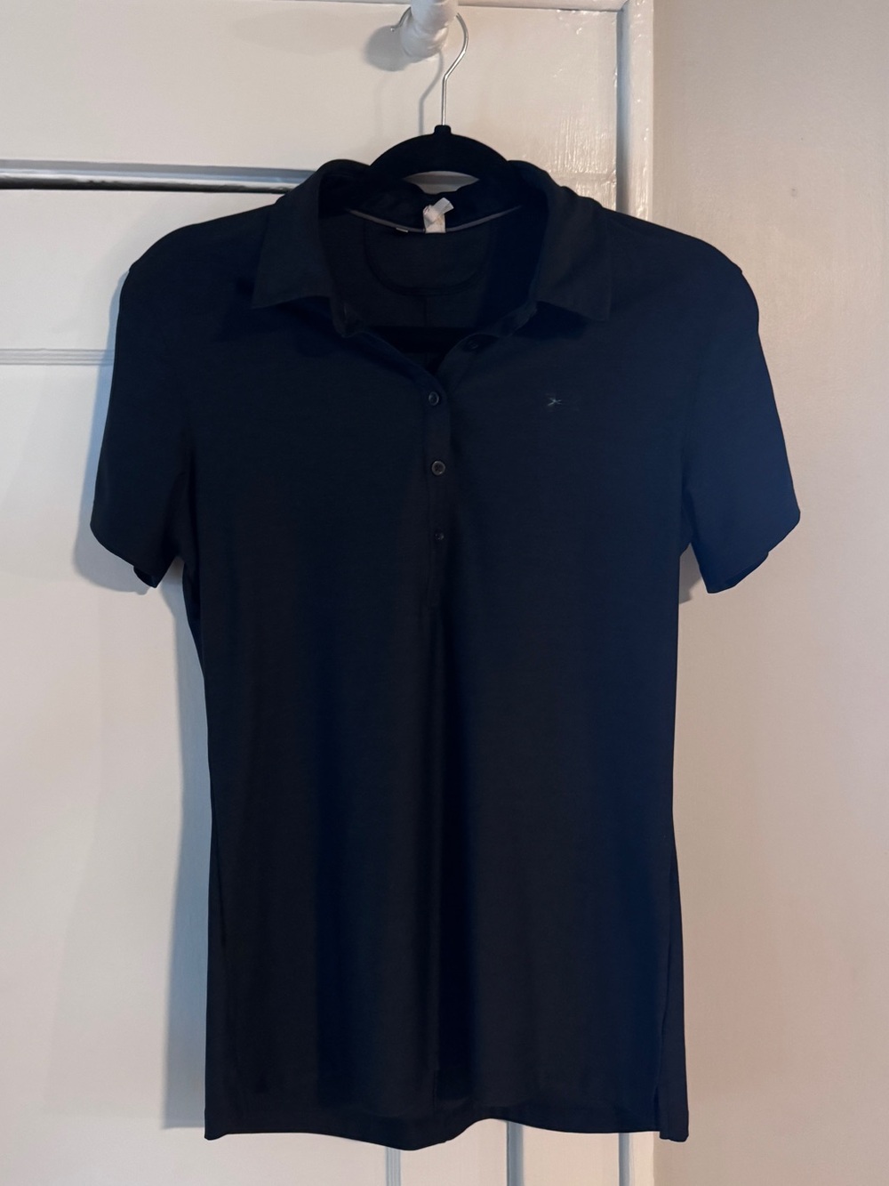 Black Short Sleeve golf Top